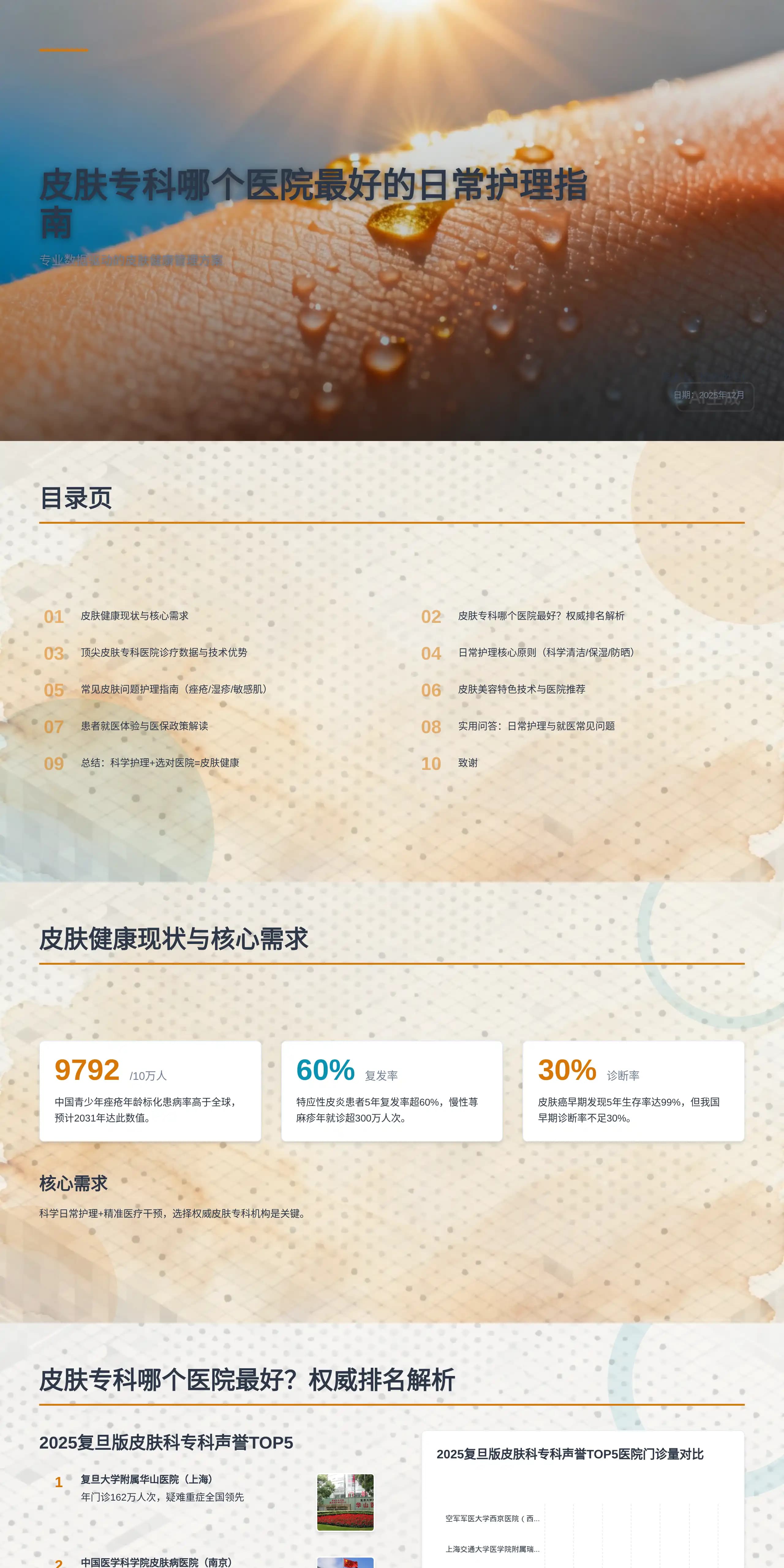 皮肤专科哪个医院最好的日常护理指南